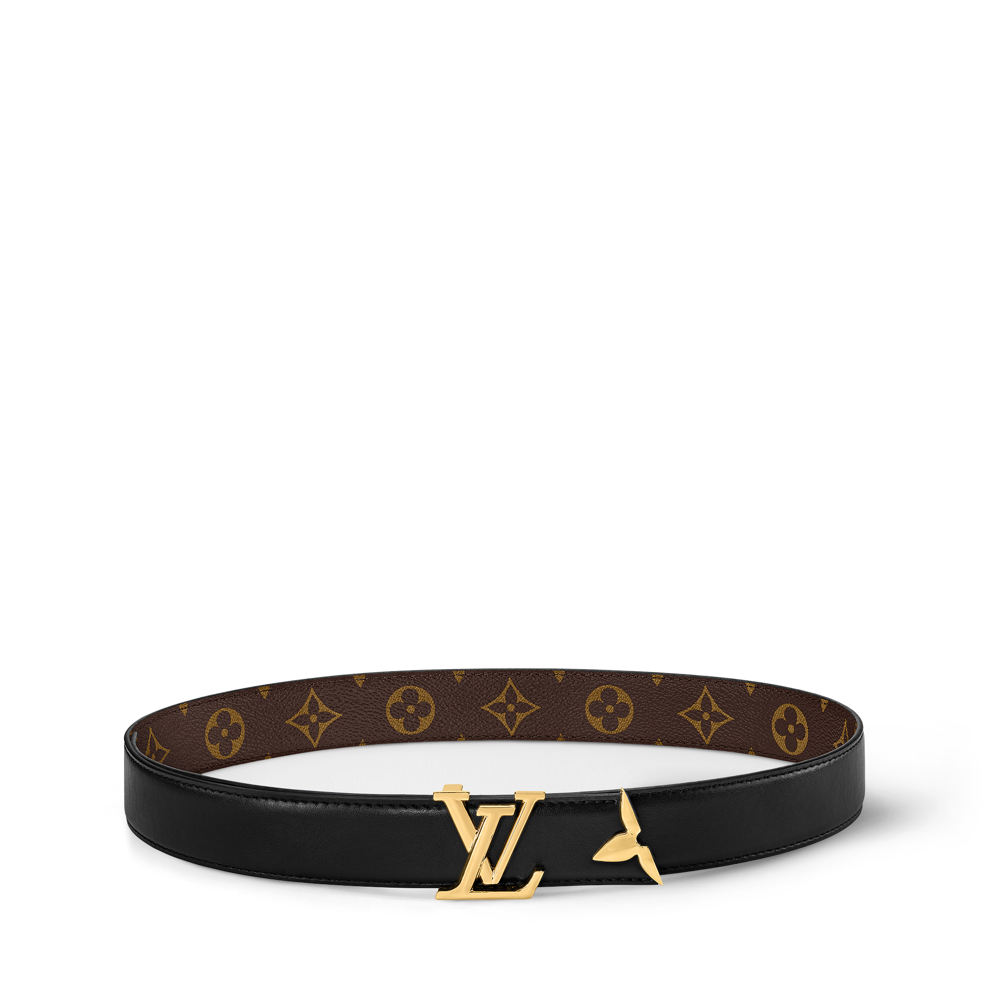 Authentic Womens LV Belt Rare Louis Vuitton Iconic Studded Black Leather LV Womens  main image 3