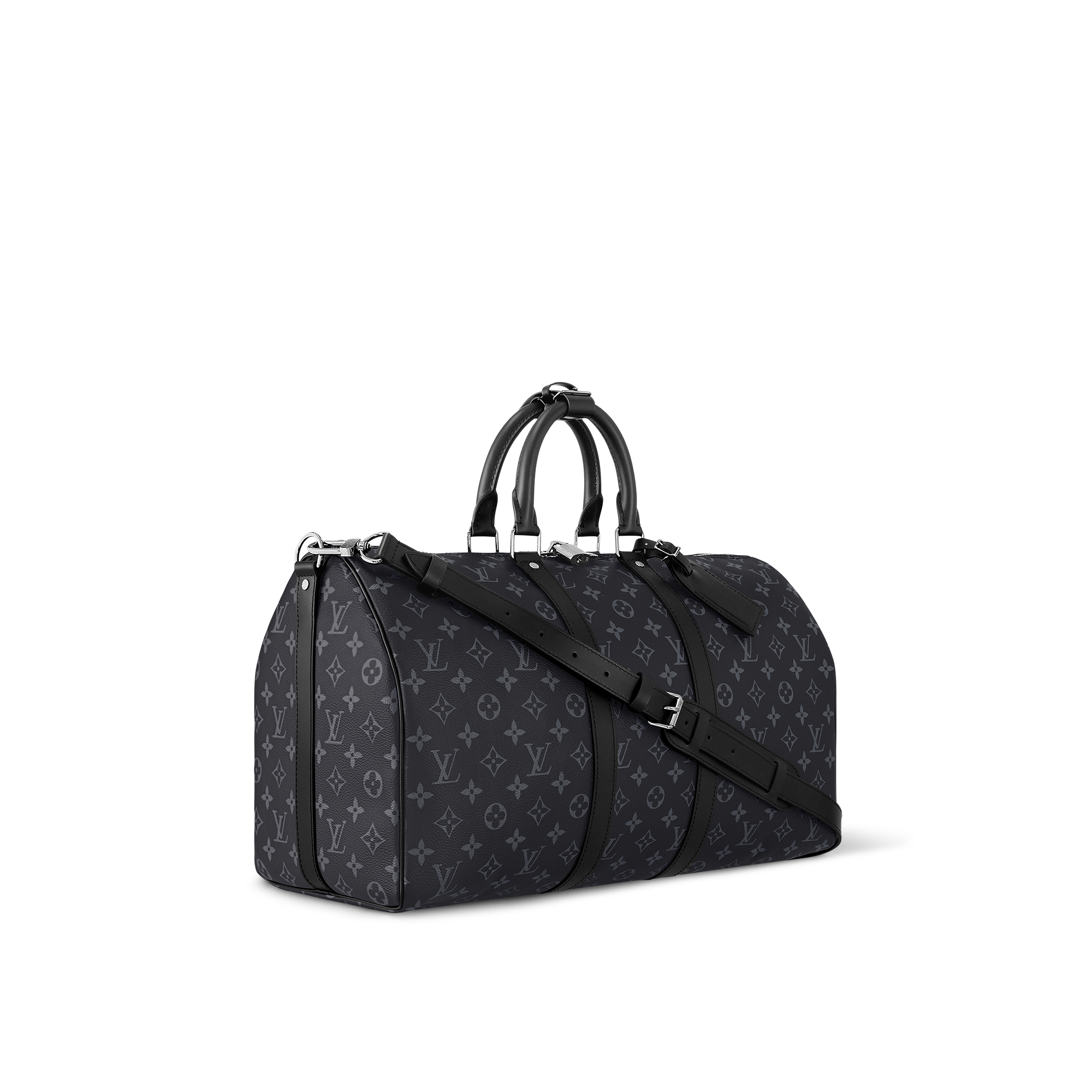 louis vuitton black monogram travel bag