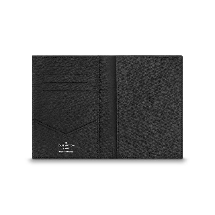 louis vuitton passport holder black