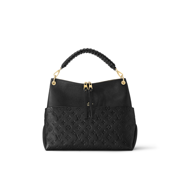 louis vuitton black embossed