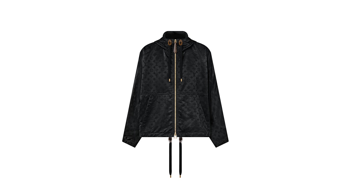 Shiny Monogram Short Parka