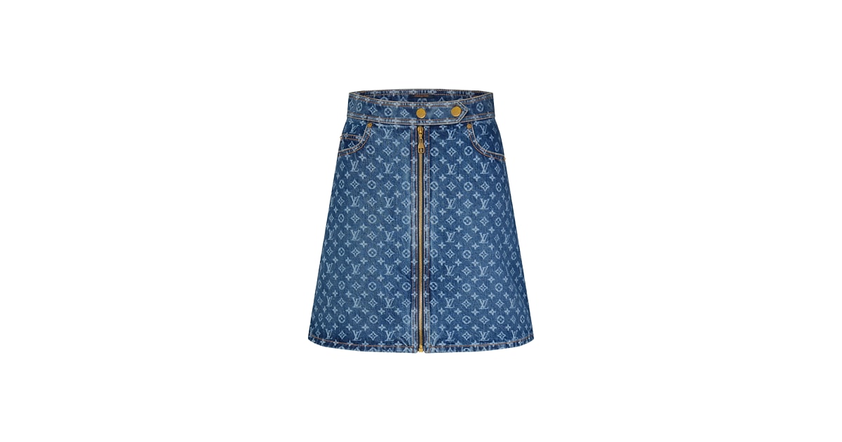 Monogram Denim A-Line Skirt - Women - Ready-to-Wear | LOUIS VUITTON ®