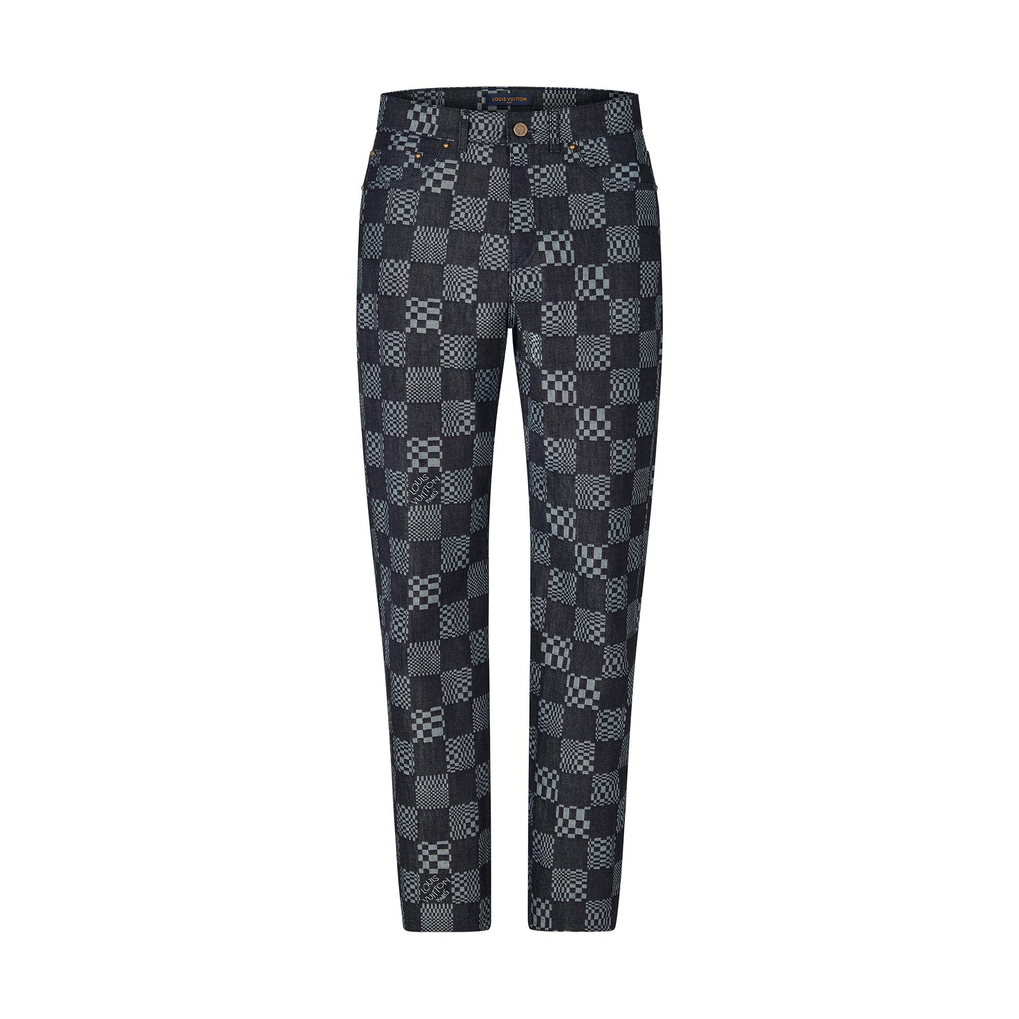 Distorted Damier Denim Pants - MEN 