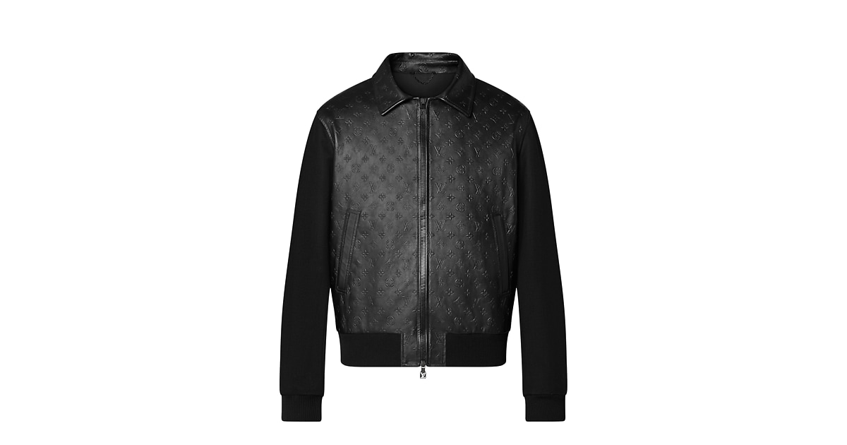 Debossed Monogram Mix Leather Blouson