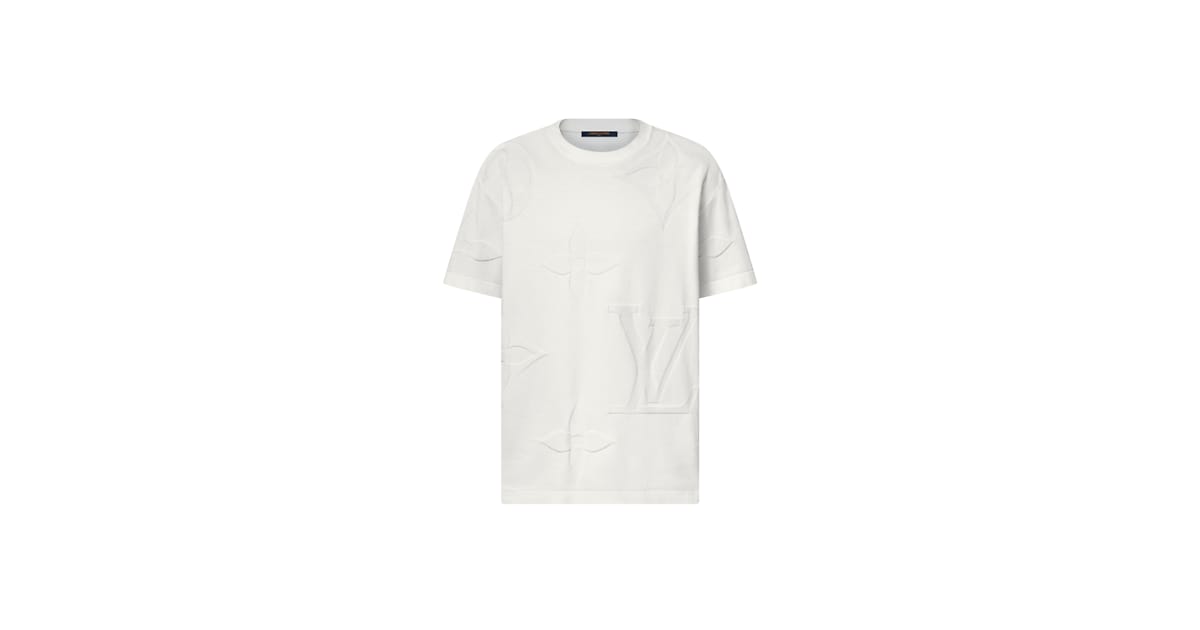 Monogram Short-Sleeved Cotton Crewneck