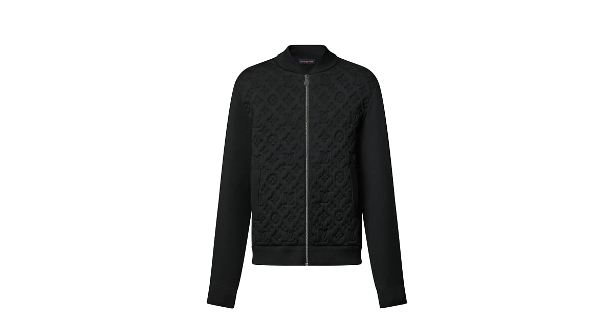 Monogram Padded Wool Blend Bomber