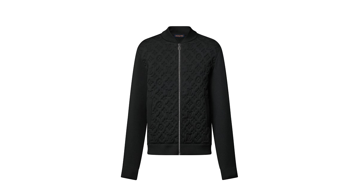 Monogram Padded Wool Blend Bomber