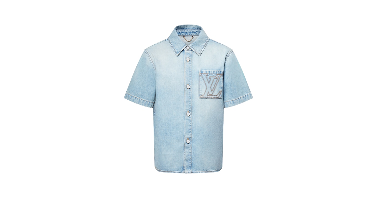 Short-Sleeved Denim Shirt - Men - Ready-to-Wear | LOUIS VUITTON ®