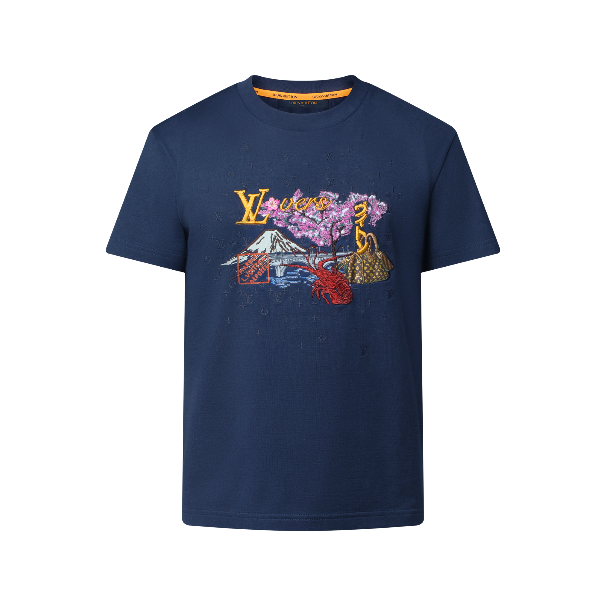 Embroidered T-Shirt LOUIS VUITTON×NIGO 2020AW Embroidered LV 