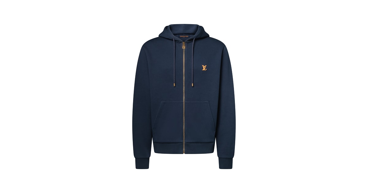 Zippered Hoodie With Signature - Men - Ready-to-Wear | LOUIS VUITTON ®