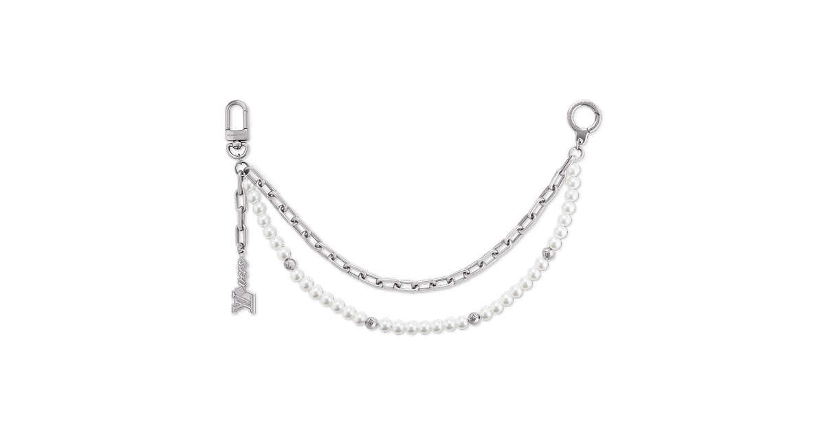 Louis Vuitton Chain Belt Pearl Mini Accessories Louis Vuitton Metal Pearls Mini Chain Belt Gold 1841499  main image 2