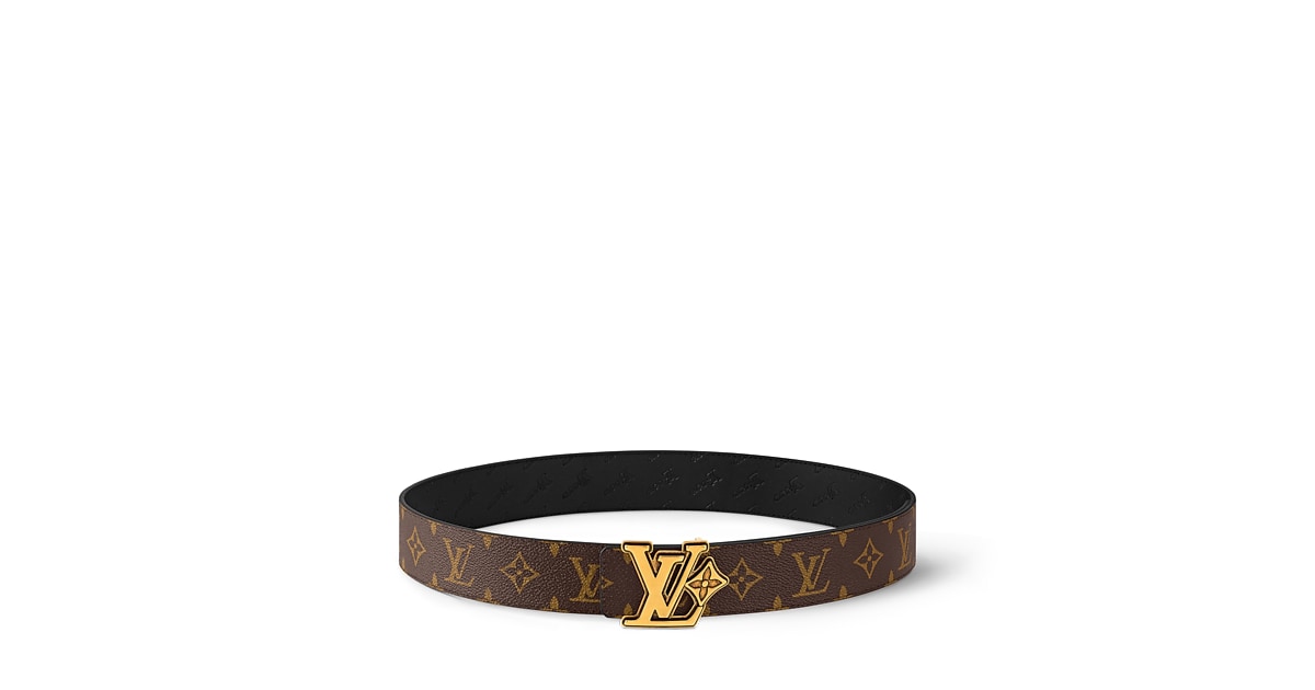 Authentic Louis Vuitton LV Belt Monogram Floral Black LV Flower 40mm Reversible Belt - gifts - Gift Selection for  main image 4