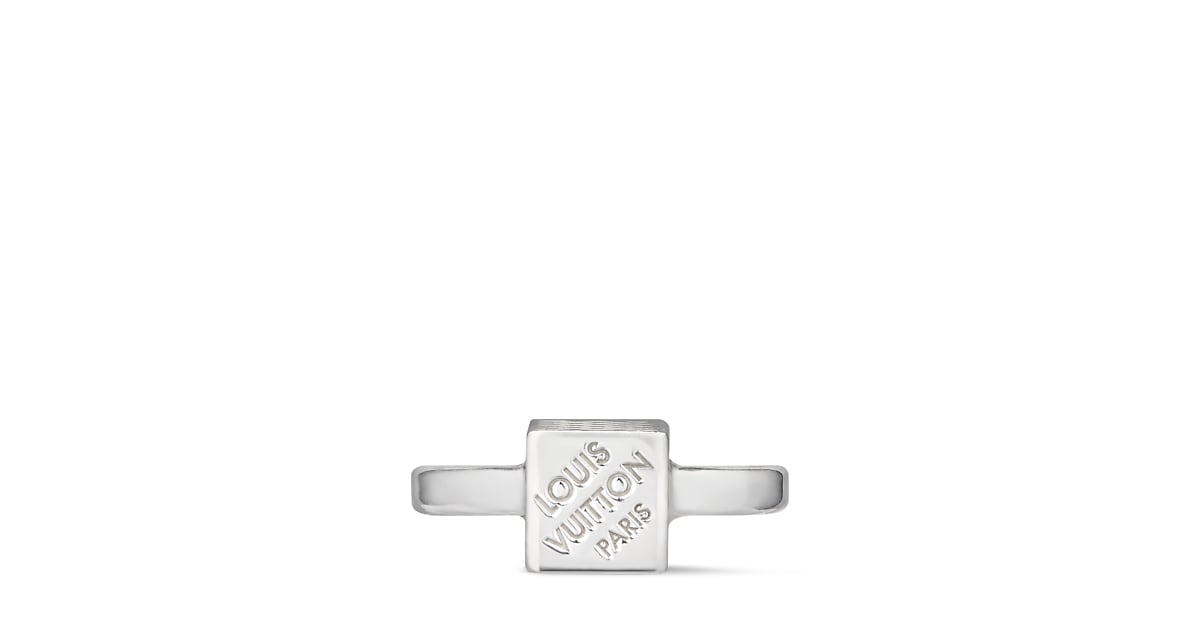 LV Cube Ring Silver S00 - Women - Fashion Jewelry | LOUIS VUITTON ®