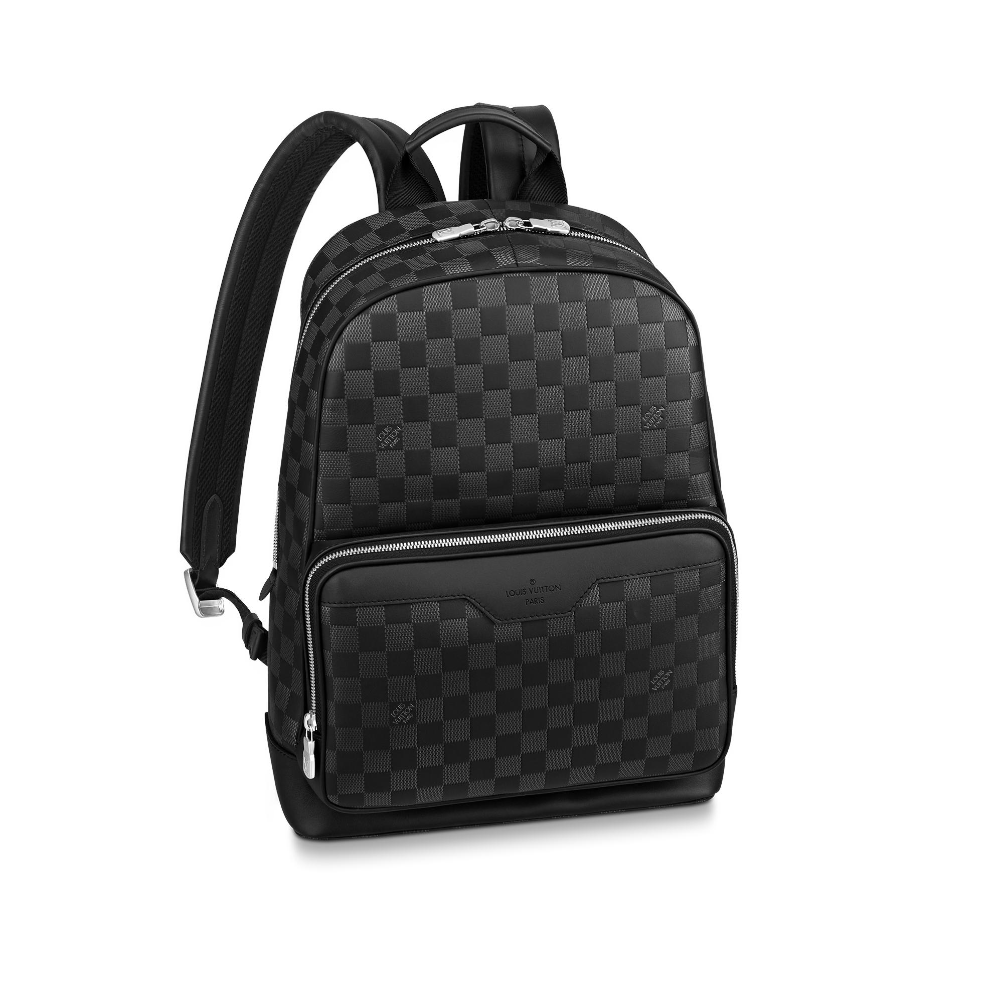 black lv backpack