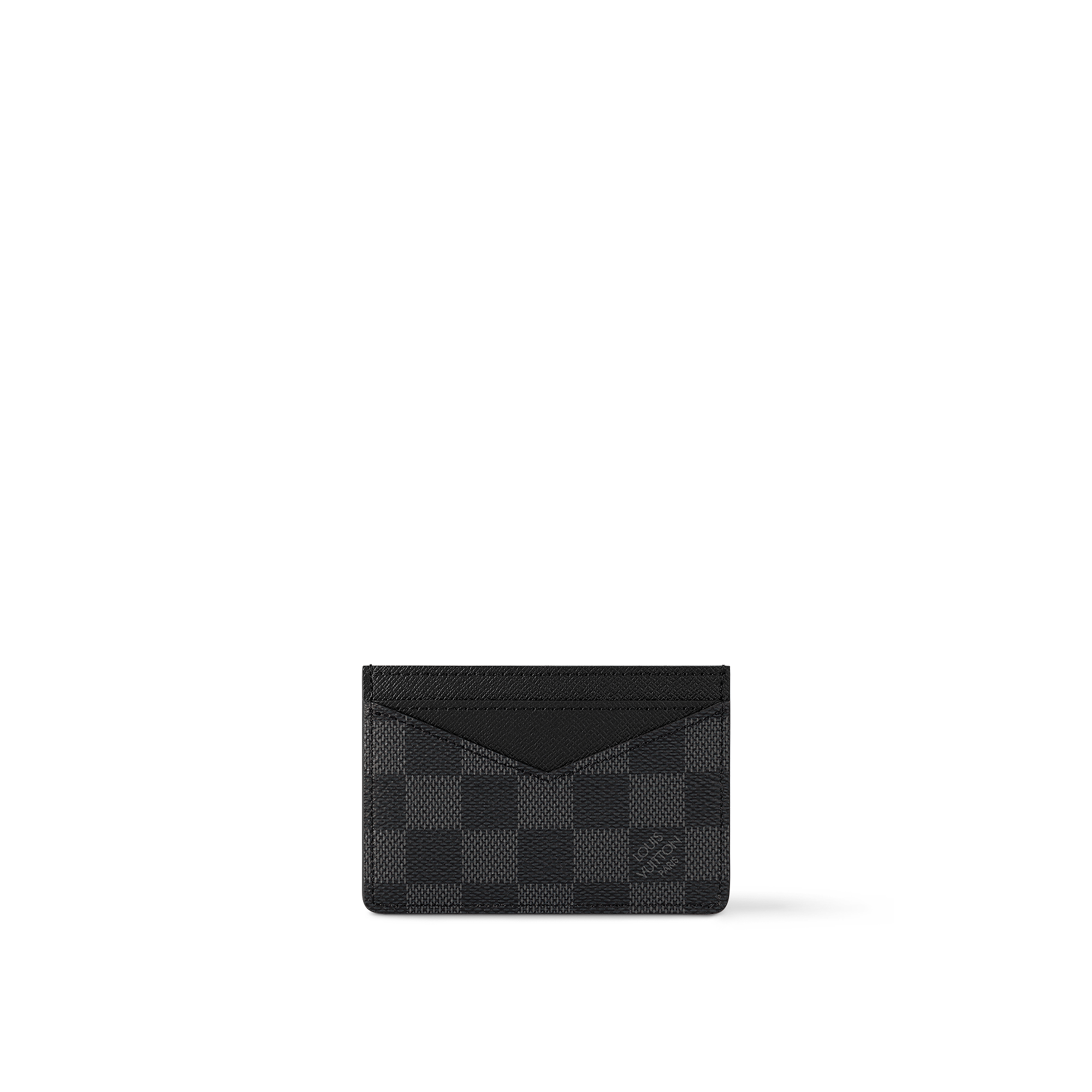 neo carte Neo Card Holder Damier Graphite Canvas in Grey   Small Leather 