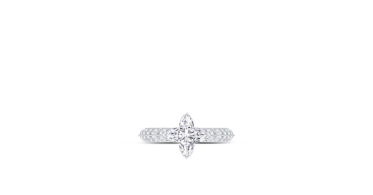 LV Diamonds Pavé Solitaire, LV Monogram Star cut