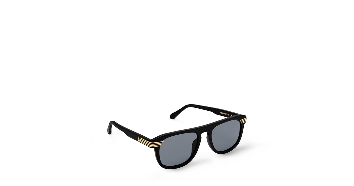 Louis Vuitton Sunglasses LV Slide Square Black Eyewear Louis Vuitton LV Frame Rectangle Sunglasses Black (Z1722W/E  main image 4