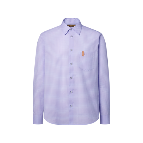 Ready-to-Wear All Ready-to-Wear Cotton Silk Long-Sleeved Jacquard Shirt | Louis Vuitton ® (Product zoom)