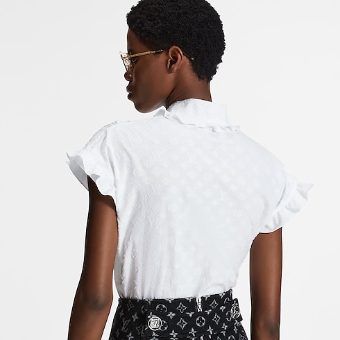 Ready-to-Wear Tops Frill Blouse | Louis Vuitton ® (Product zoom)
