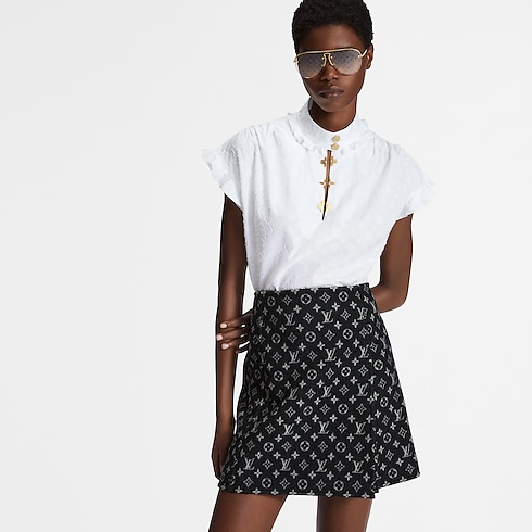 Ready-to-Wear Tops Frill Blouse | Louis Vuitton ® (Product zoom)