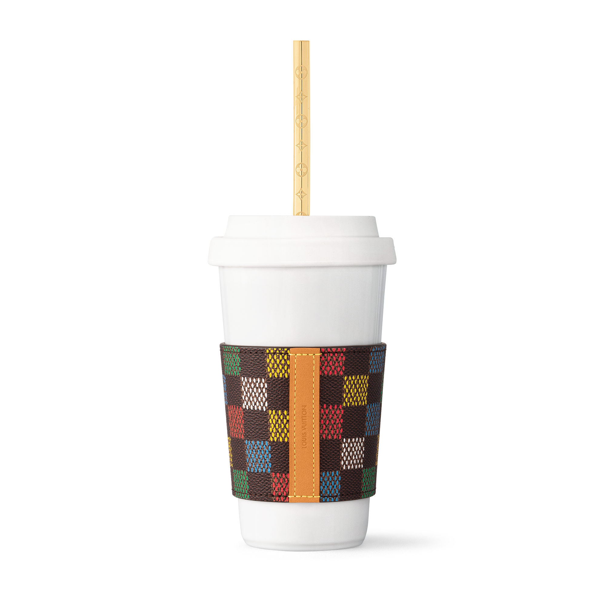 LV Vers Damier Cup & Straw