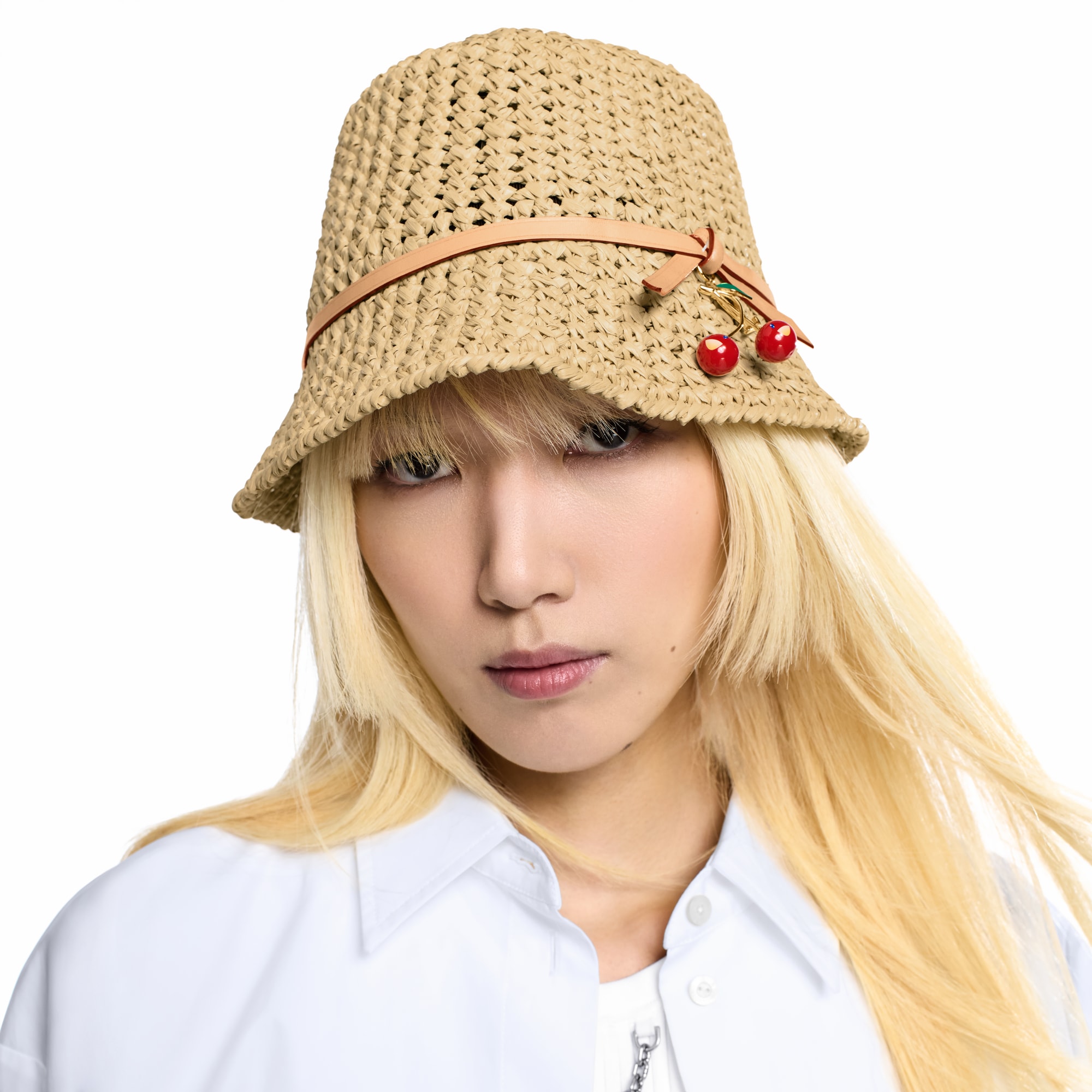 S00 Accessories Hats and Gloves  LV x TM Cerise Charms Hat | Louis Vuitton ® (Product zoom)