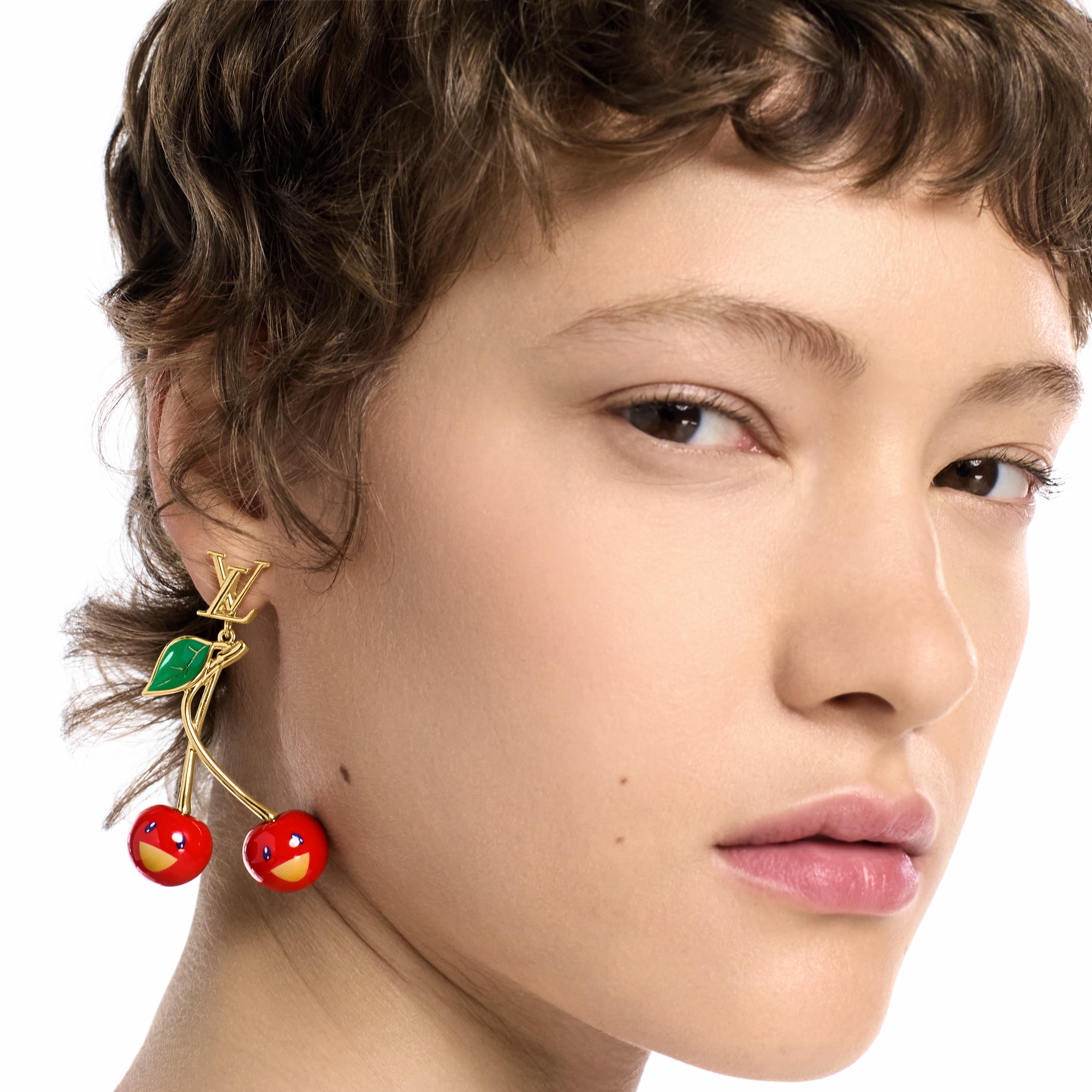 S00 Fashion Jewelry Earrings  LV x TM Cerise Earrings | Louis Vuitton ® (Product zoom)