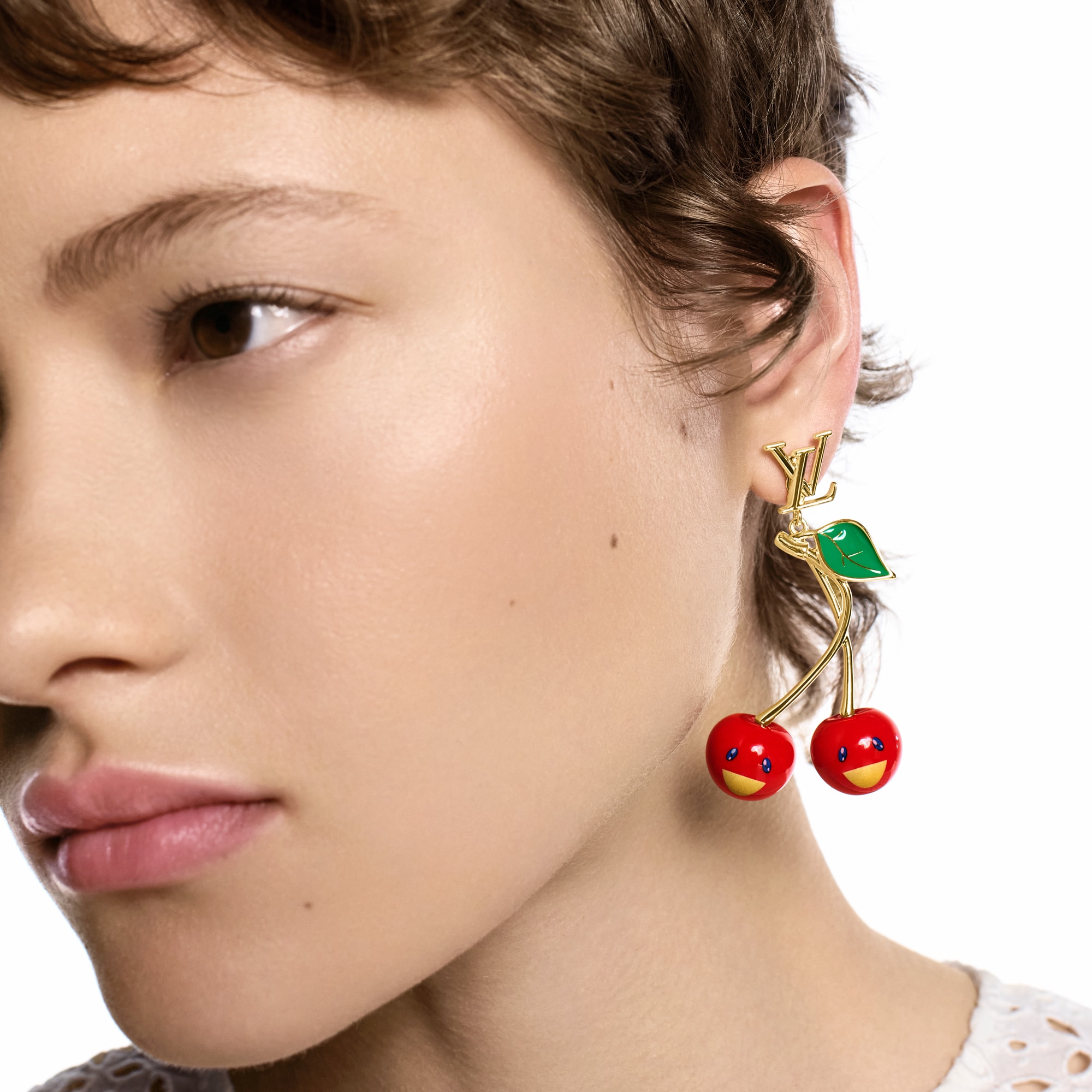 S00 Fashion Jewelry Earrings  LV x TM Cerise Earrings | Louis Vuitton ® (Product zoom)