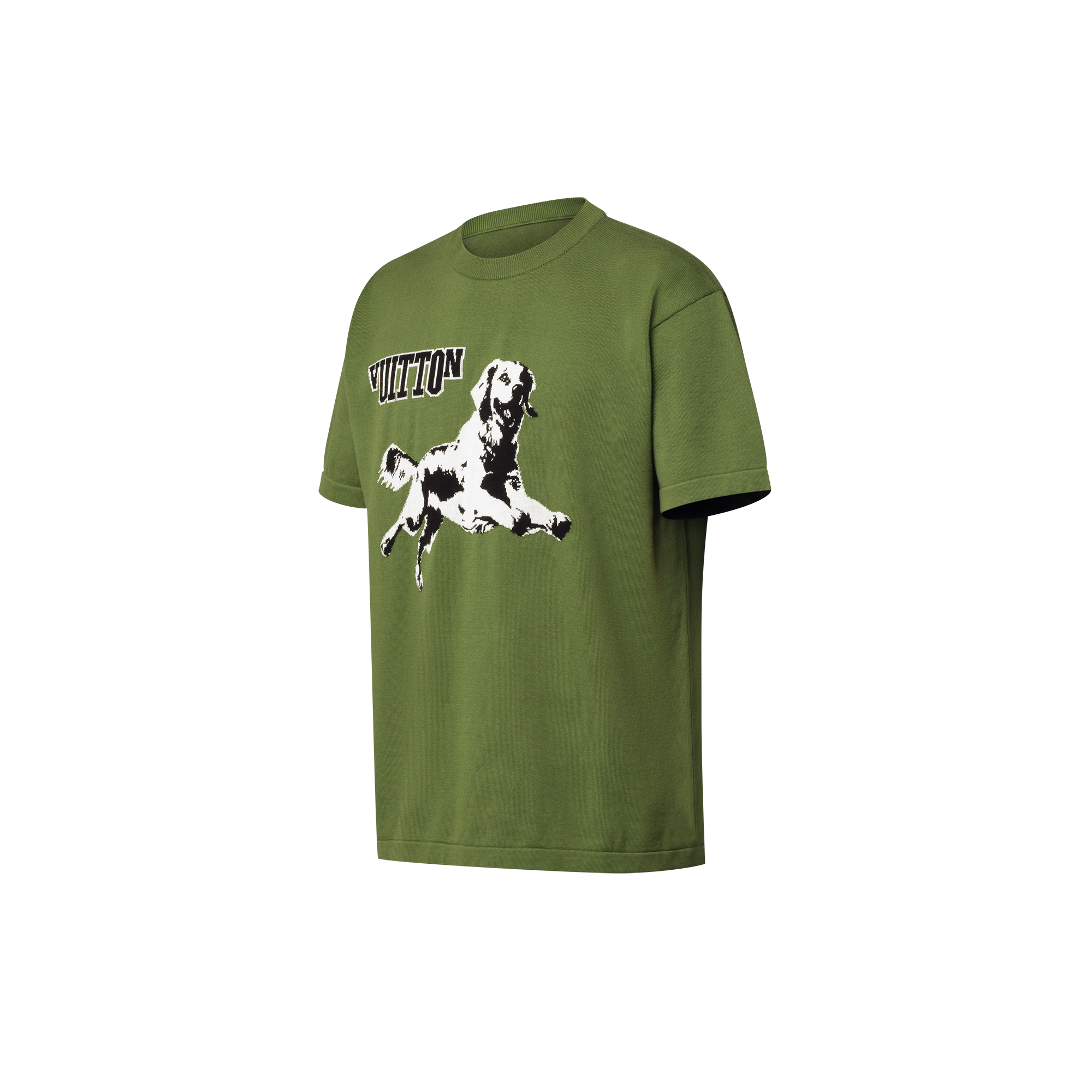  Ready-to-Wear All Ready-to-Wear  Short-Sleeved Cotton Crewneck | Louis Vuitton ® (Product zoom)