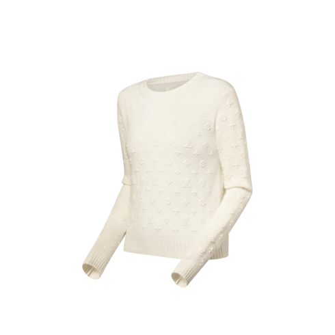 Ready-to-Wear Knitwear 3D Monogram Knit Pullover | Louis Vuitton ® (Product zoom)