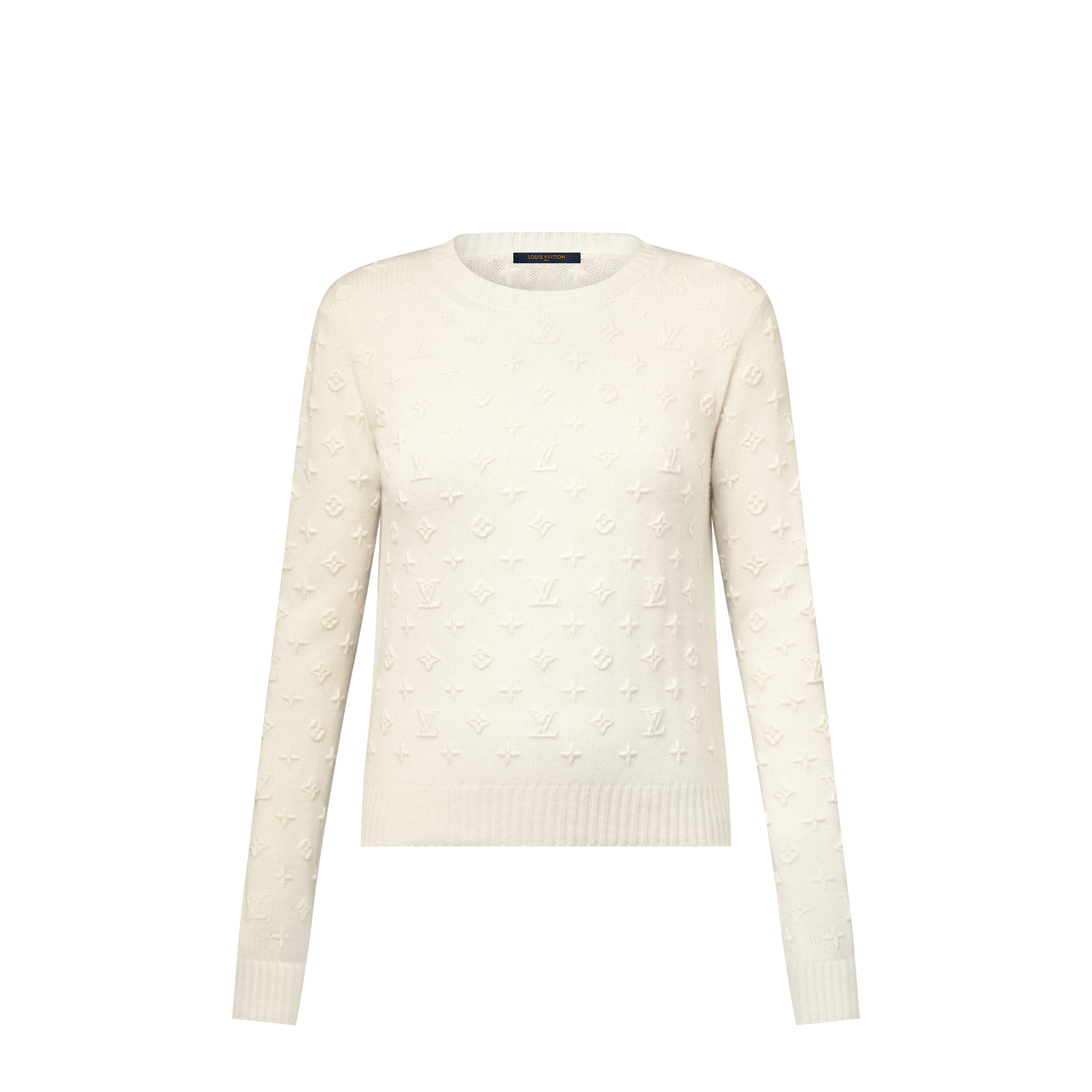 3D Monogram Knit Pullover