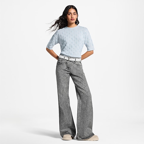 Ready-to-Wear Tops and Shirts 3D Monogram Knit Top | Louis Vuitton ® (Product zoom)