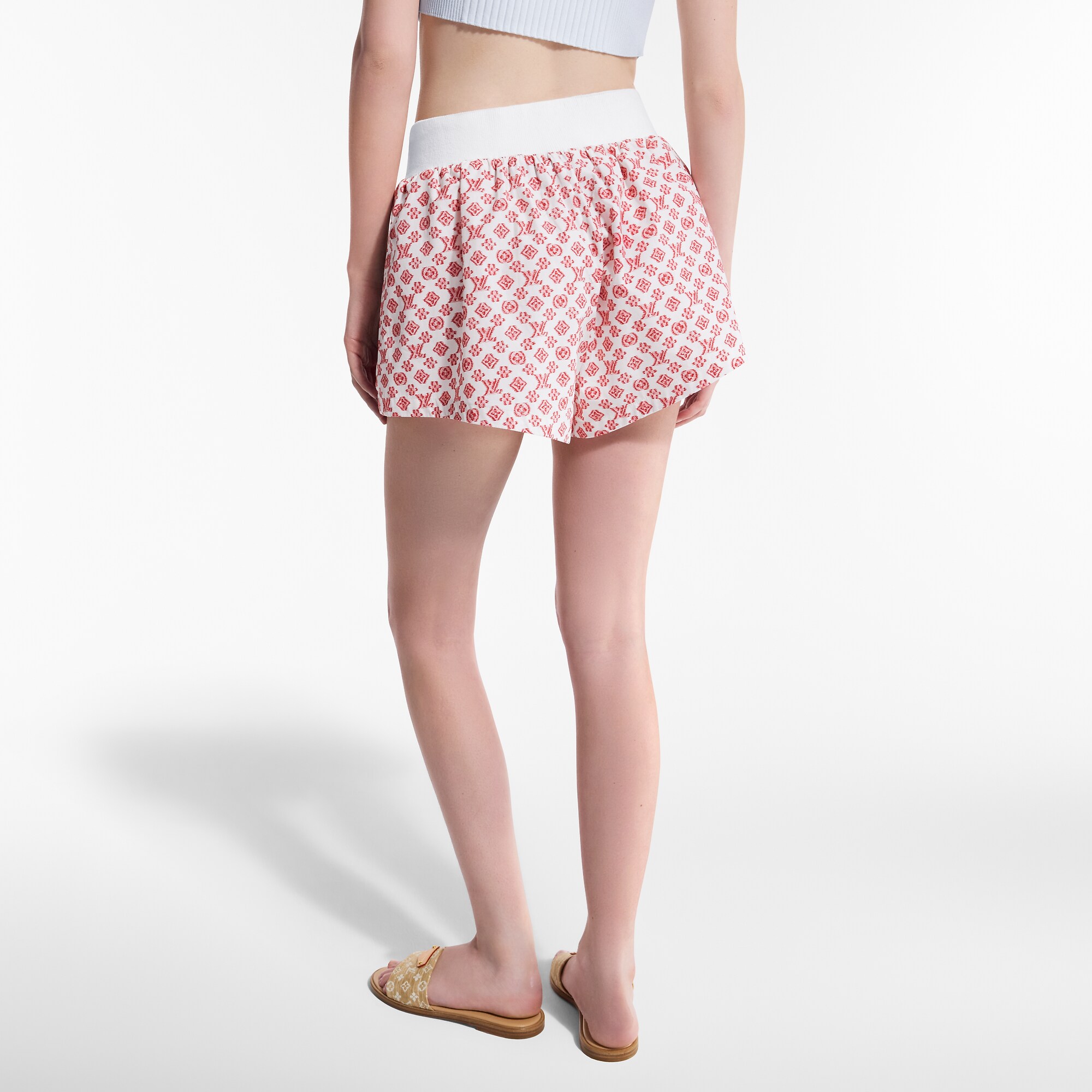 3D Monogram Mini Shorts