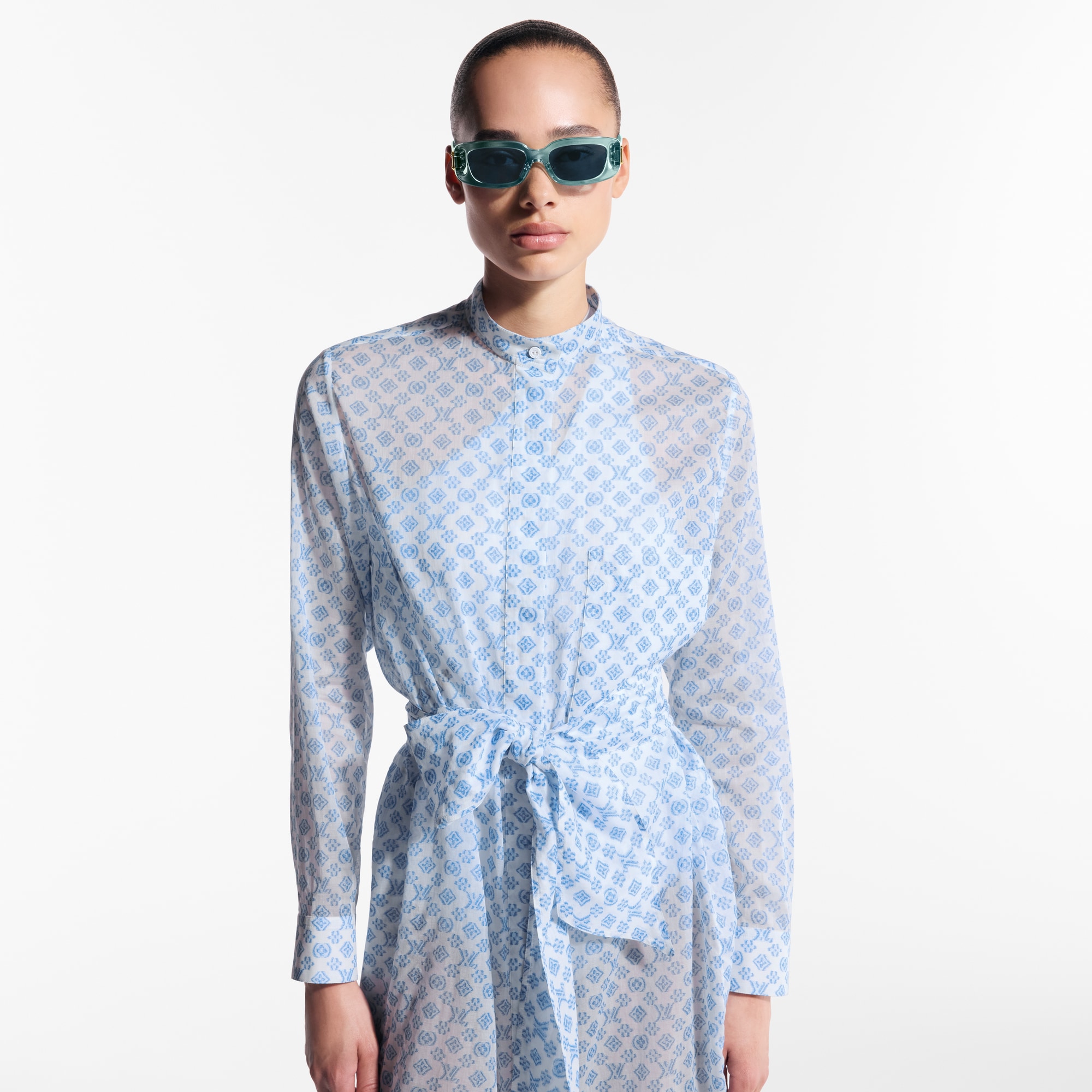  Ready-to-Wear Dresses 3D Monogram Shirt Dress  | Louis Vuitton ® (Product zoom)