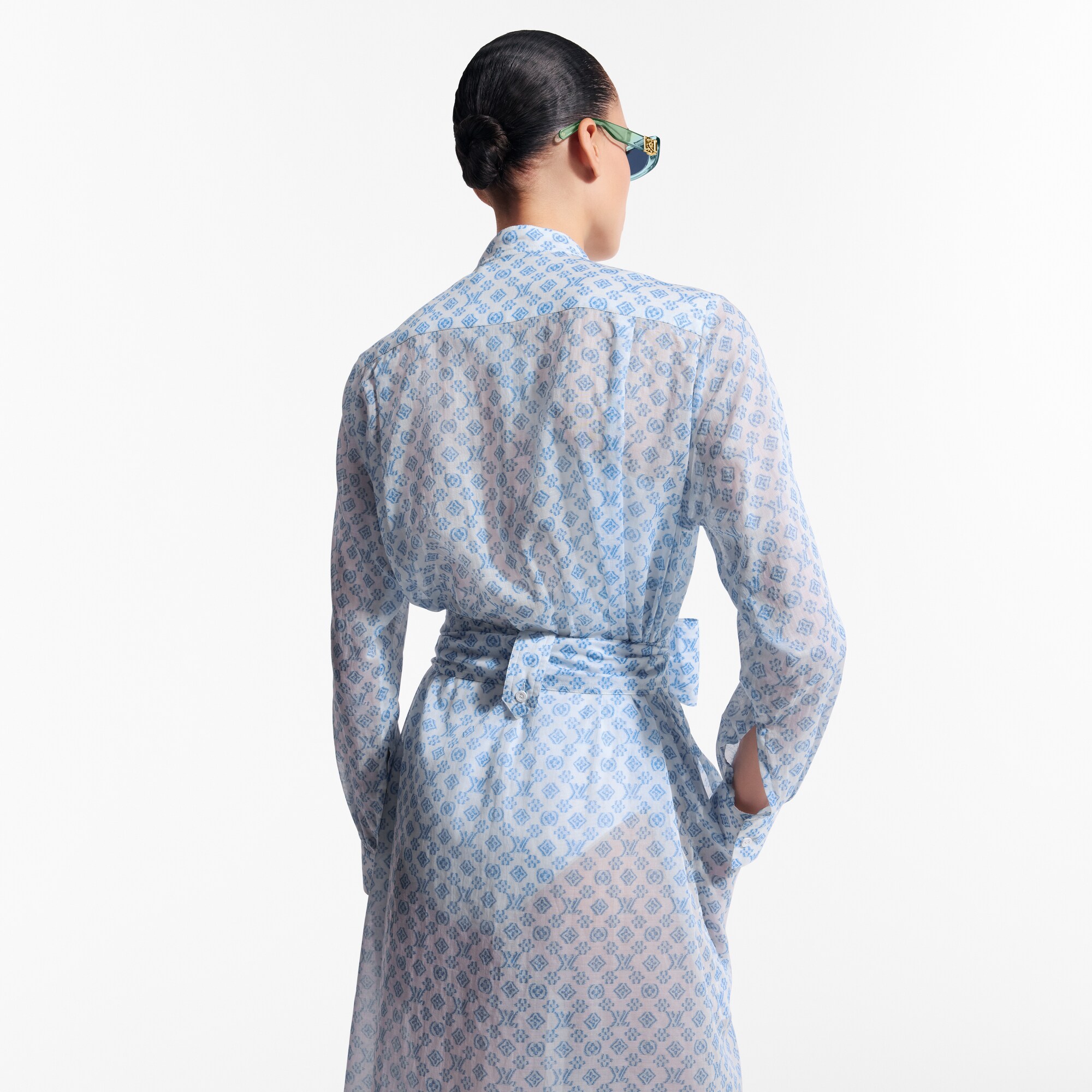  Ready-to-Wear Dresses 3D Monogram Shirt Dress  | Louis Vuitton ® (Product zoom)