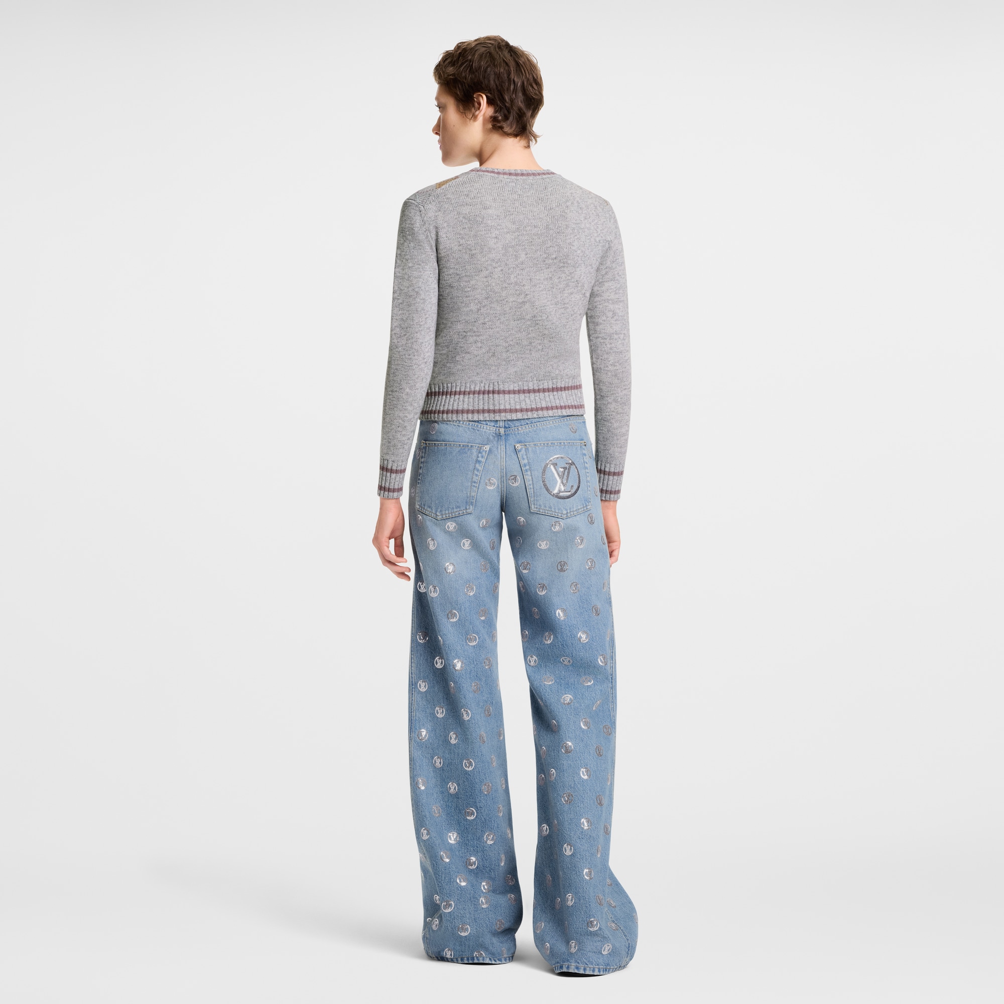  Ready-to-Wear Knitwear 3D Signature Argyle Pullover | Louis Vuitton ® (Product zoom)