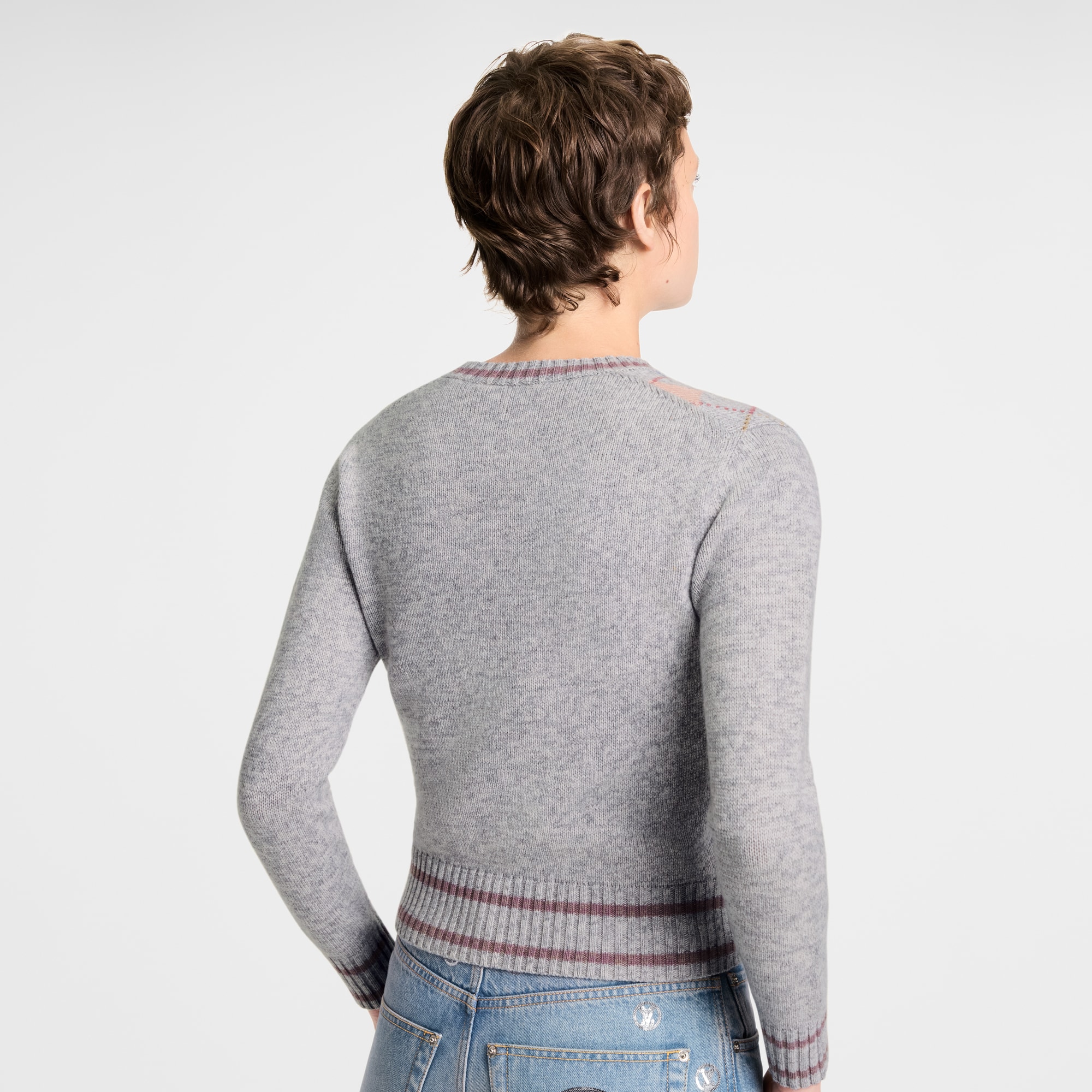 Ready-to-Wear Knitwear 3D Signature Argyle Pullover | Louis Vuitton ® (Product zoom)