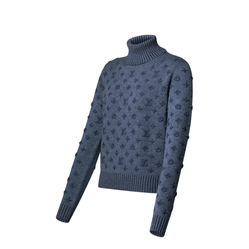 Ready-to-Wear Knitwear 3D Signature Turtleneck Pullover | Louis Vuitton ® (Product zoom)