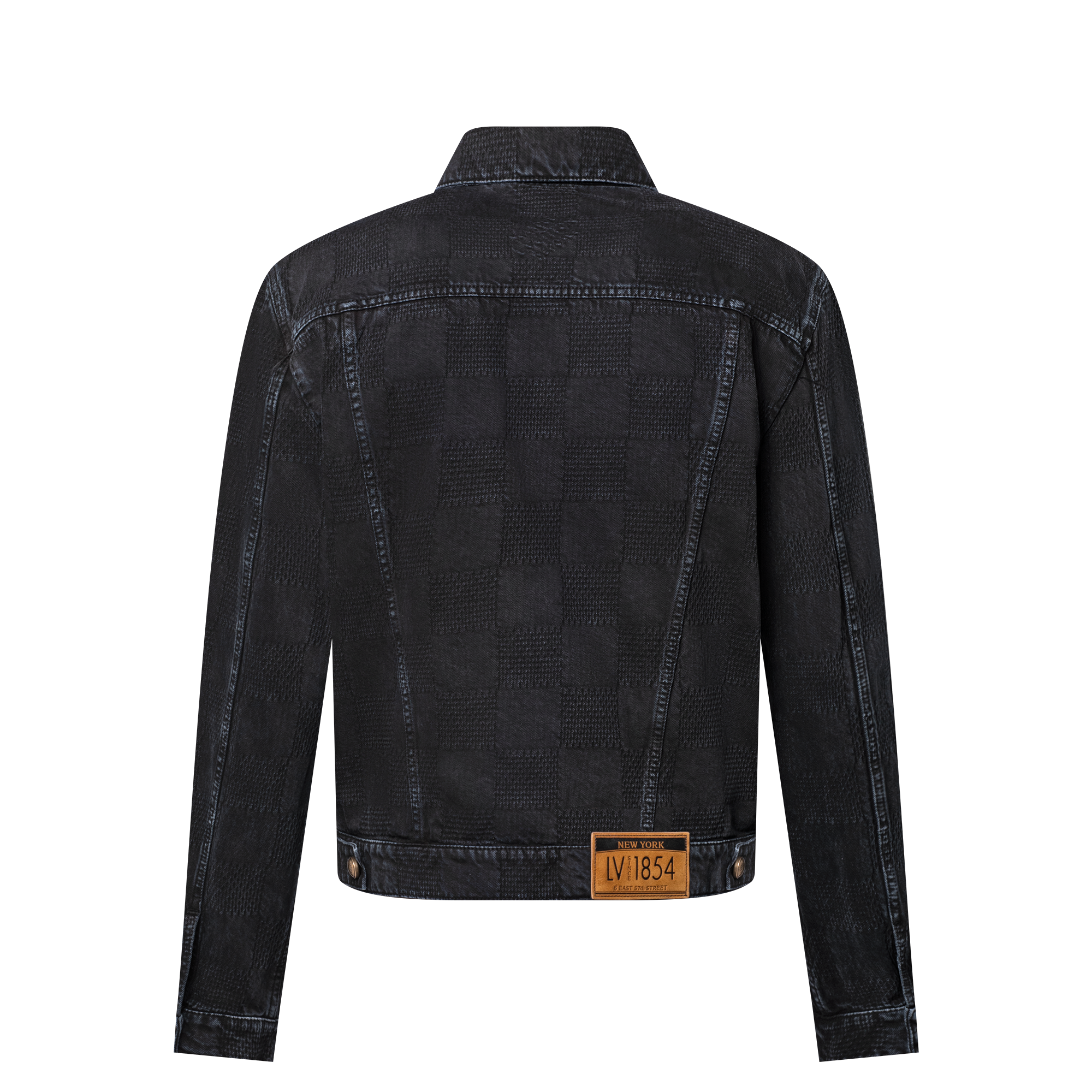  Ready-to-Wear Denim 57th Street NYC Damier Denim Trucker Jacket | Louis Vuitton ® (Product zoom)
