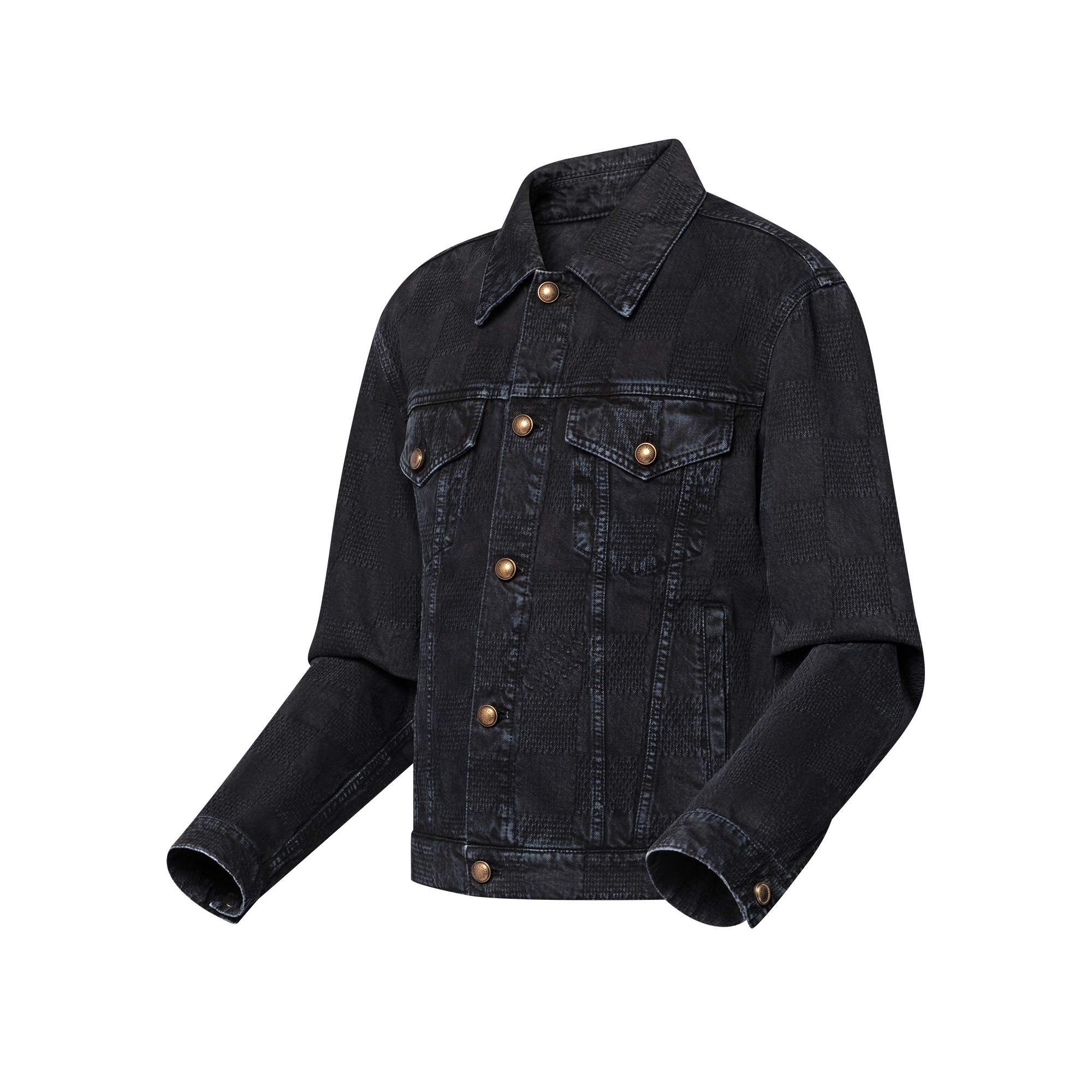  Ready-to-Wear Denim 57th Street NYC Damier Denim Trucker Jacket | Louis Vuitton ® (Product zoom)