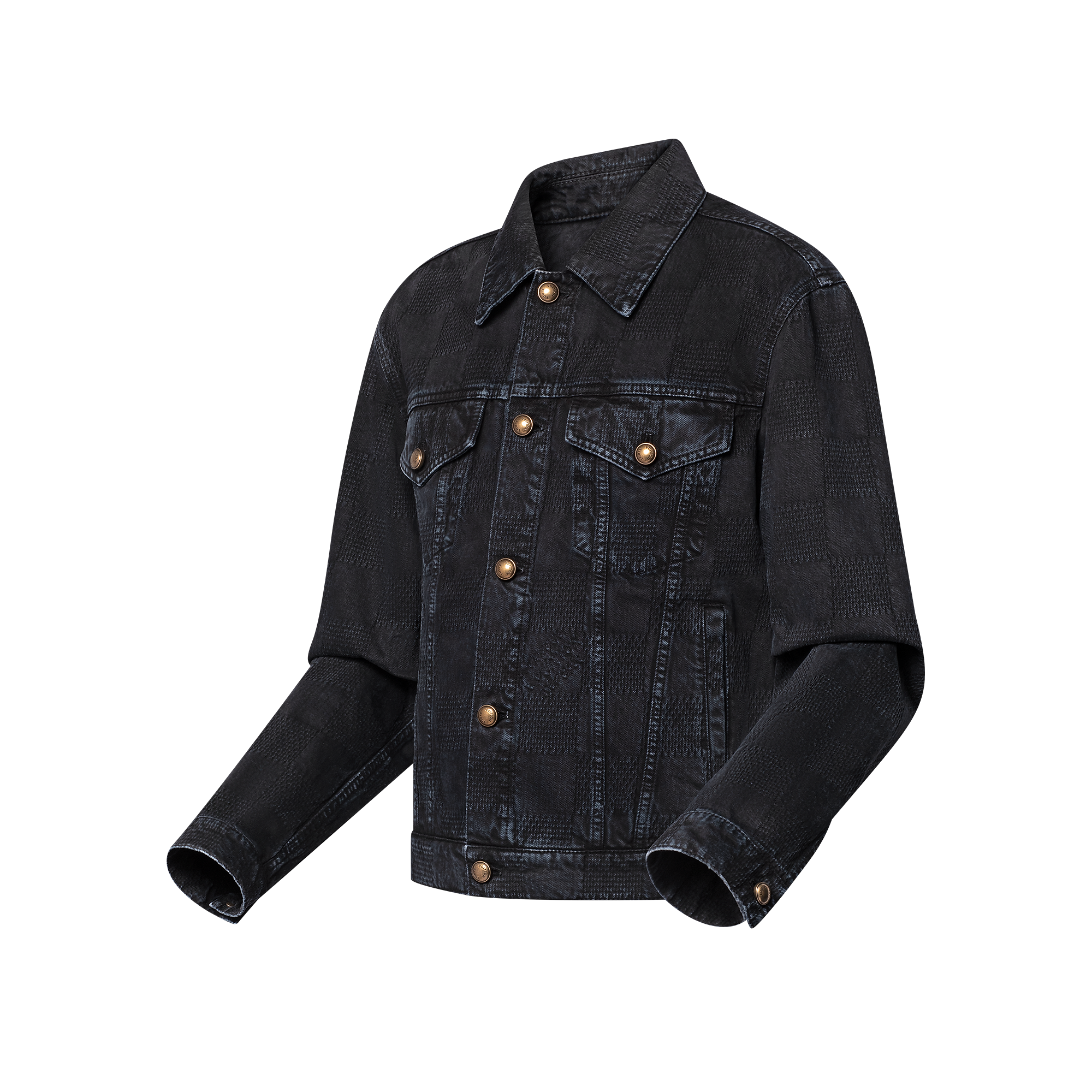 57th Street NYC Damier Denim Trucker Jacket