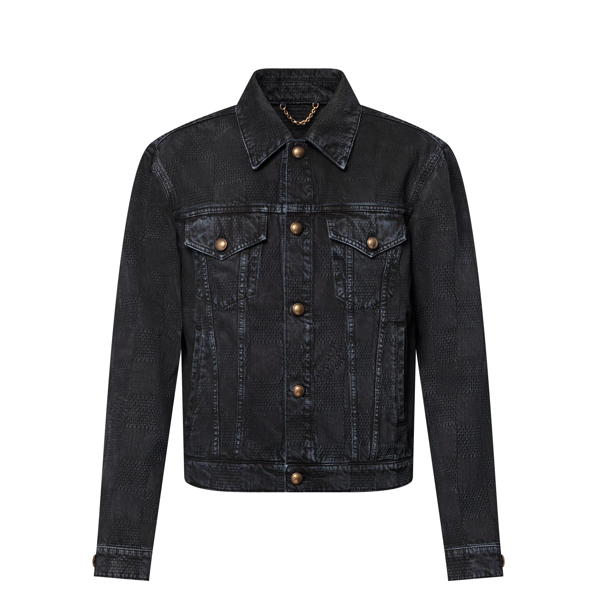  Ready-to-Wear Denim 57th Street NYC Damier Denim Trucker Jacket | Louis Vuitton ® (Product zoom)