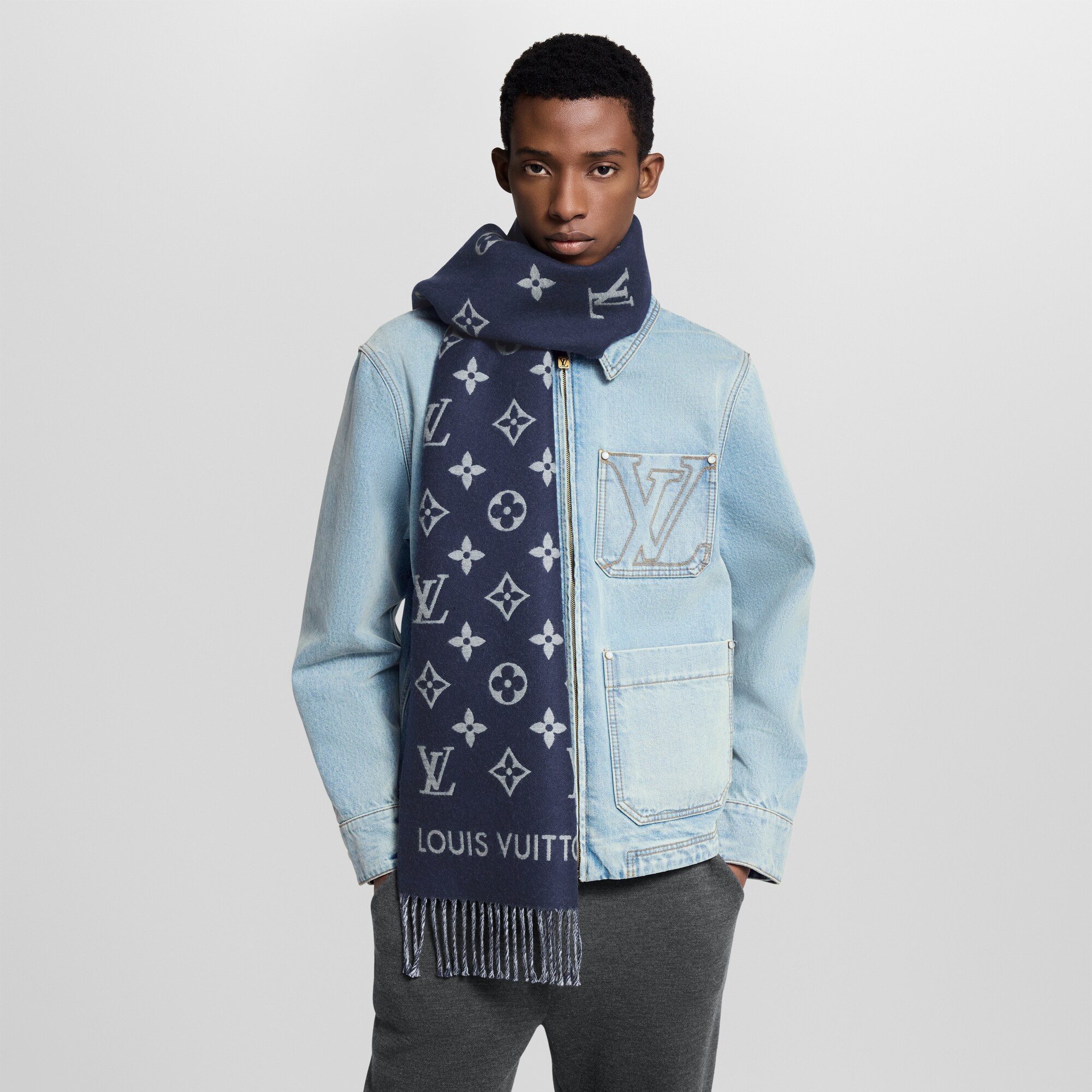 S00 Accessories Scarves All About Monogram Scarf | Louis Vuitton ® (Product zoom)