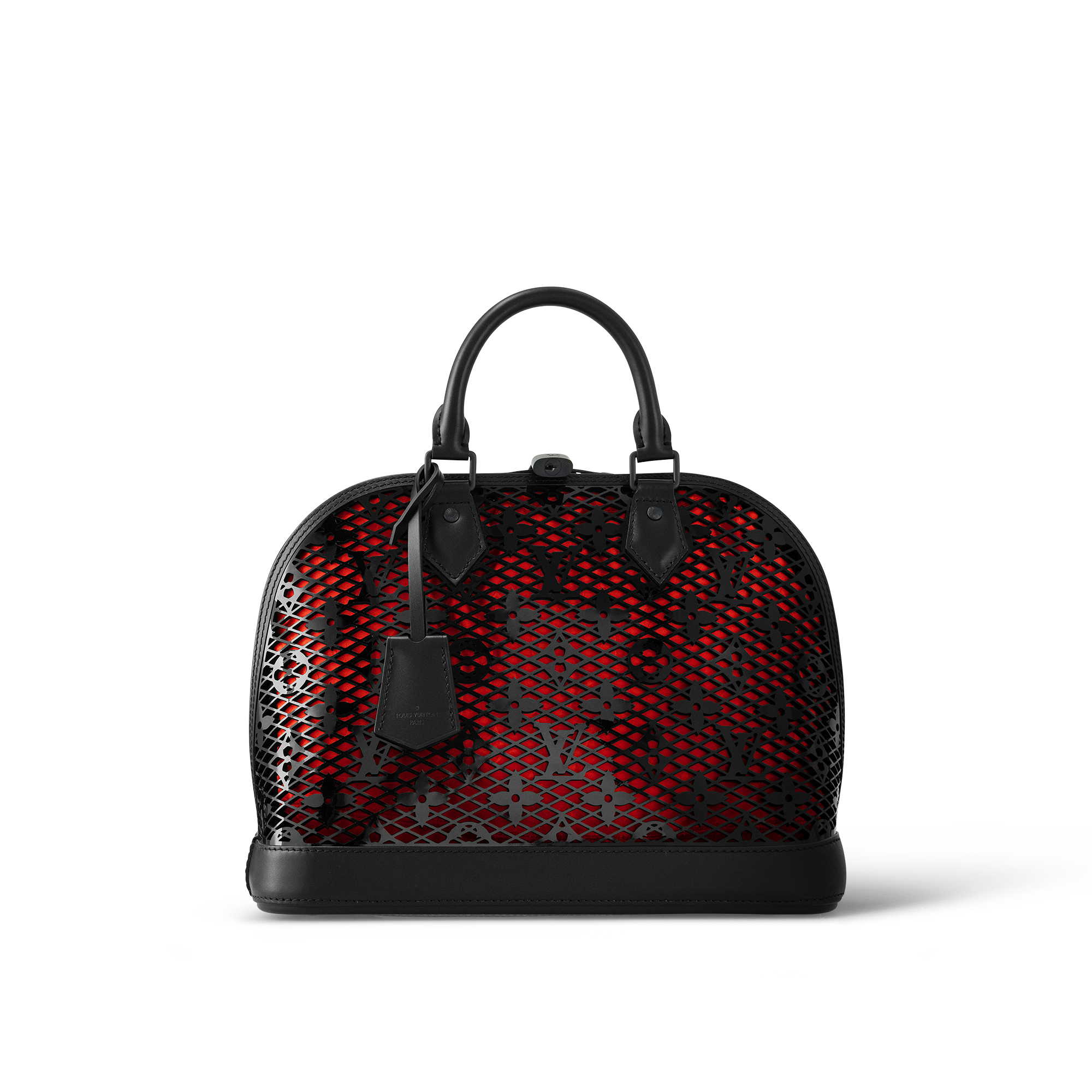 louis vuitton alma pm black patent leather