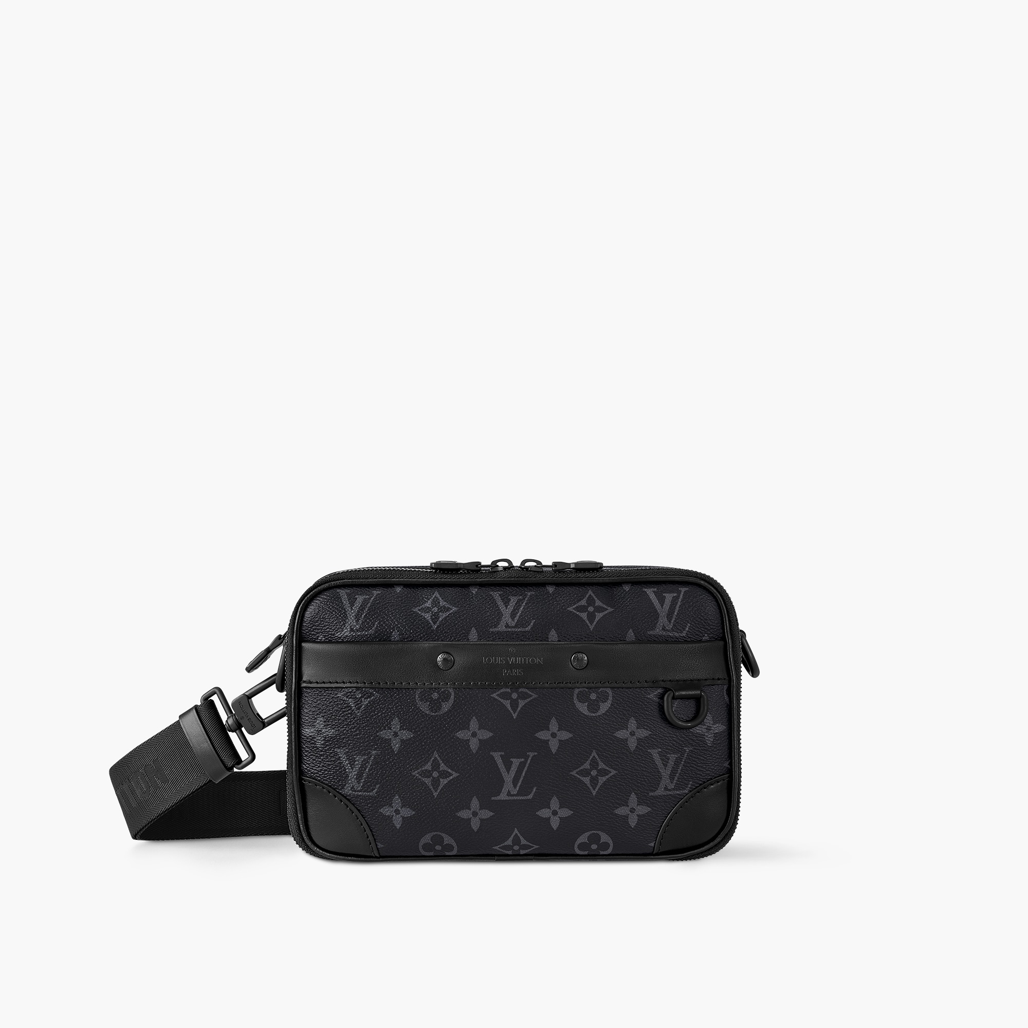 Monogram Eclipse Lv Pouch Bag Men's Louis Vuitton Messenger