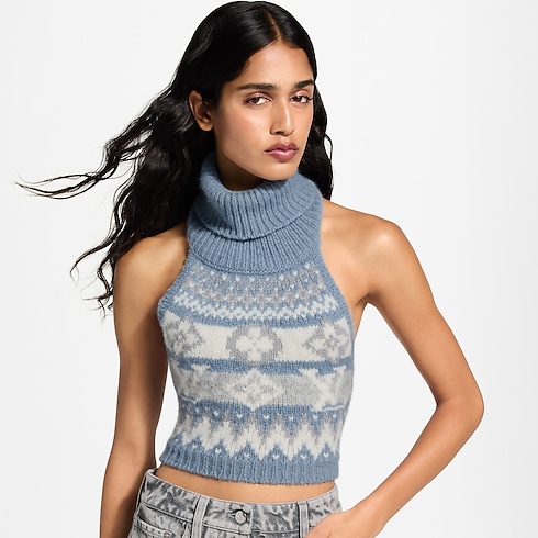 Ready-to-Wear Tops and Shirts Alpine Knit Crop Top | Louis Vuitton ® (Product zoom)