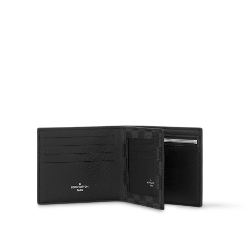 Damier Graphite Canvas Personalization Small Leather Goods AMERIGO WALLET | Louis Vuitton ® (Product zoom)