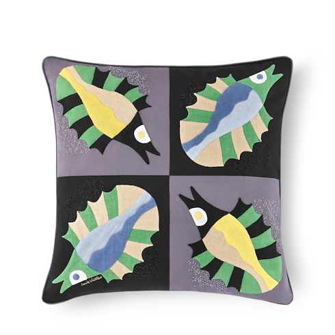 Home and Art of Dining Home Textiles Animali Fantastici Fish Cushion | Louis Vuitton ® (Product zoom)
