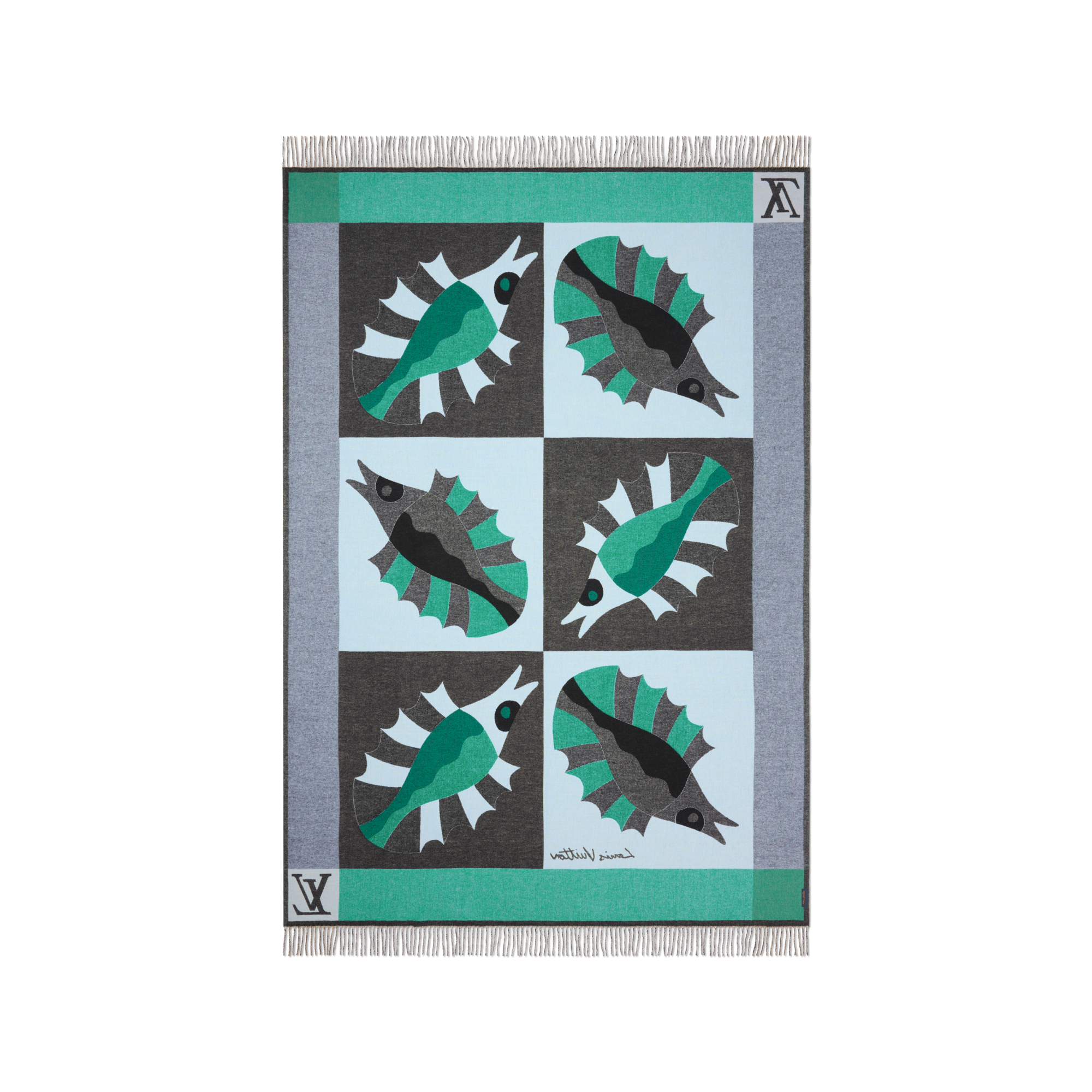  Home and Art of Dining Home Textiles Animali Fantastici Fish Throw Blanket | Louis Vuitton ® (Product zoom)