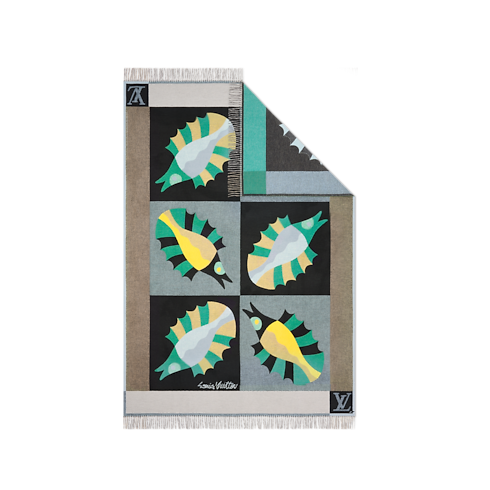 Home and Art of Dining Home Textiles Animali Fantastici Fish Throw Blanket | Louis Vuitton ® (Product zoom)